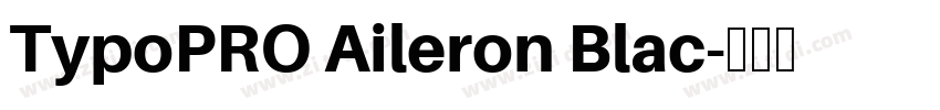 TypoPRO Aileron Blac字体转换